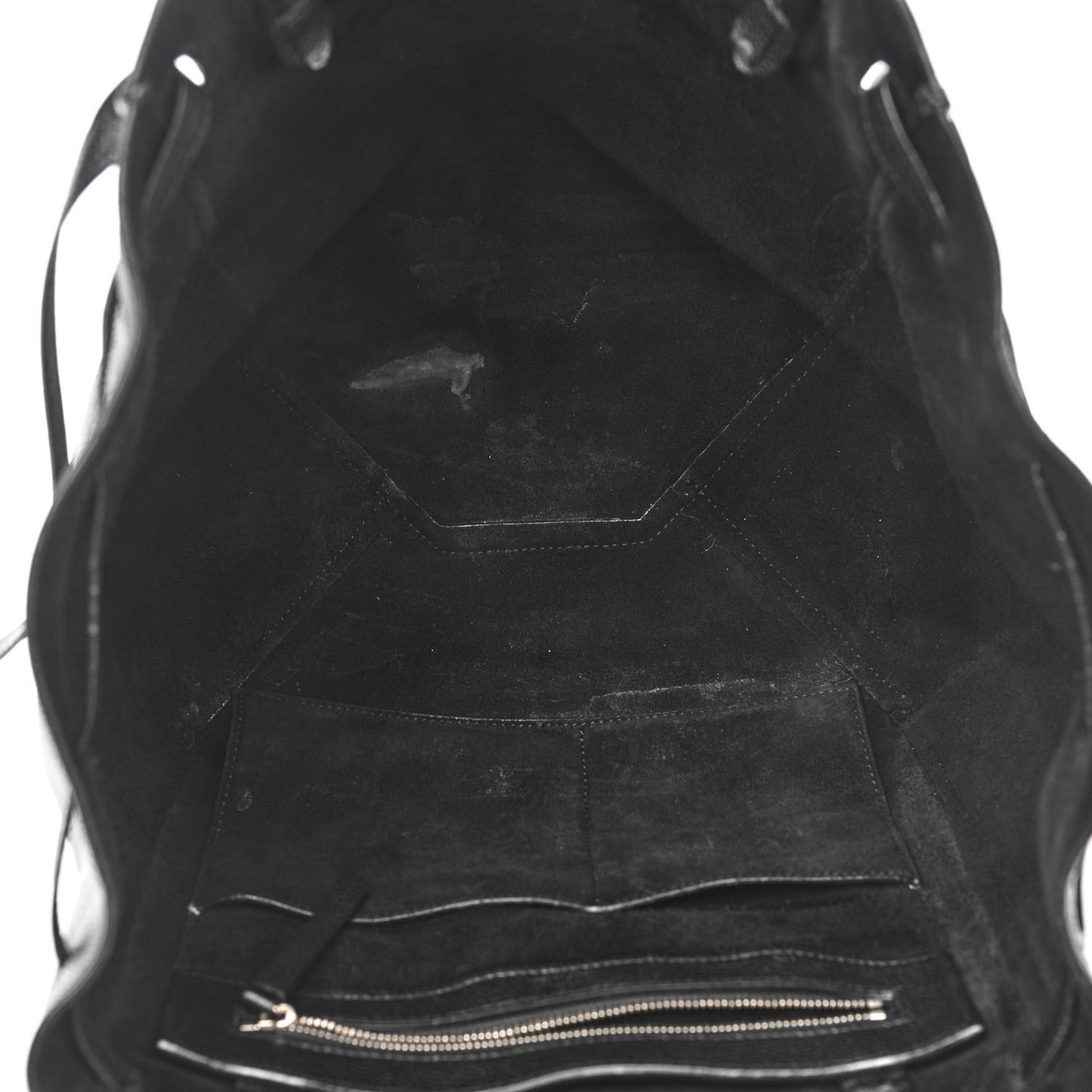 Soft Grained Calfskin Small Belt Cabas Phantom Black