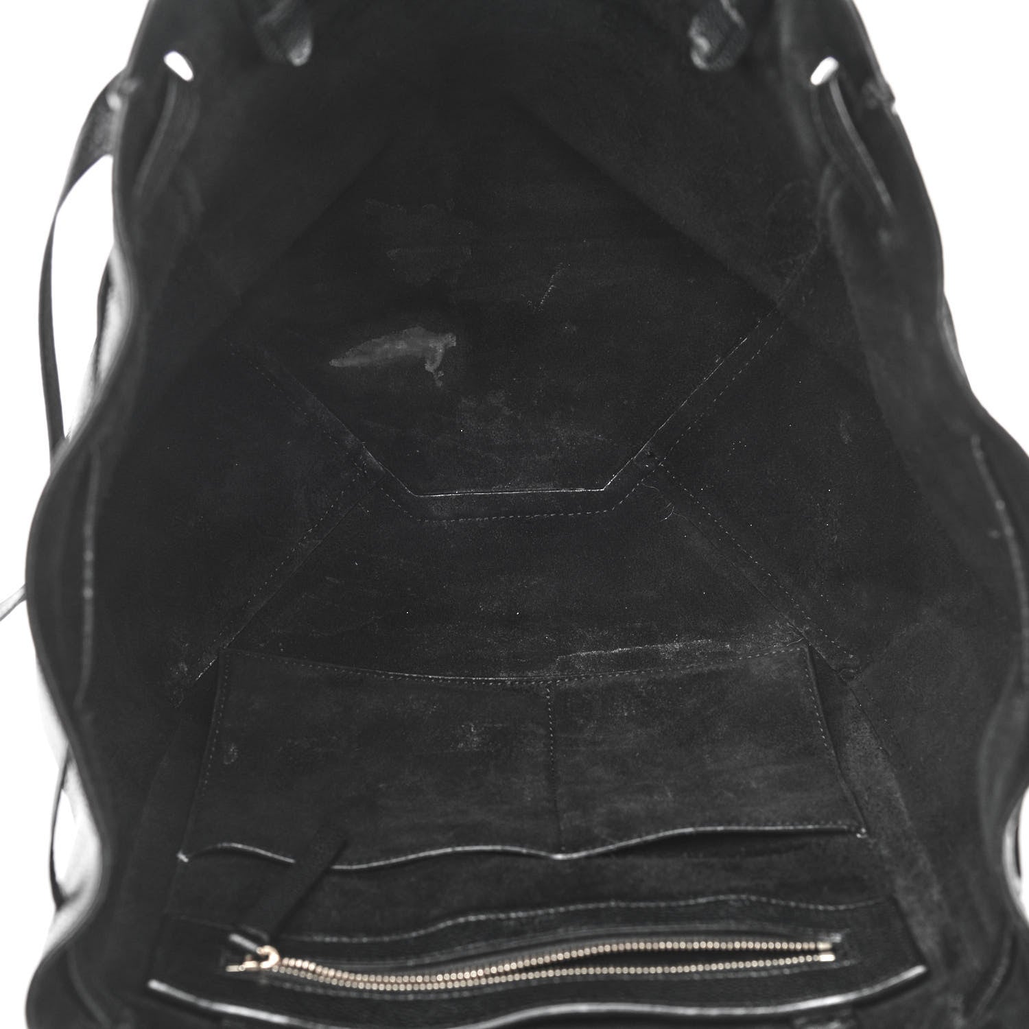 Celine Soft Grained Calfskin Small Belt Cabas Phantom Black 5 of 15