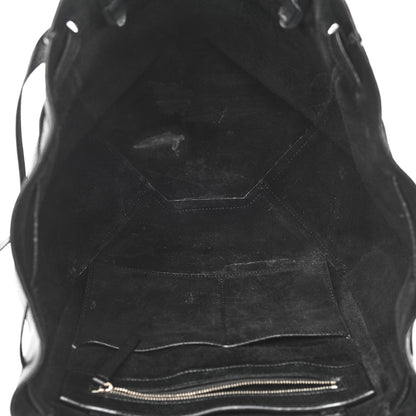 Celine Soft Grained Calfskin Small Belt Cabas Phantom Black 5 of 15