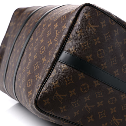 Louis Vuitton Monogram Macassar Keepall Bandouliere 55 8 of 10