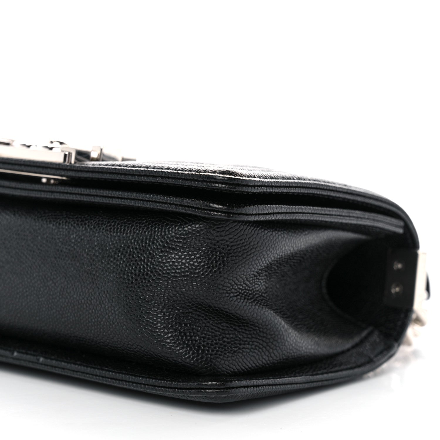 Chanel Caviar Chevron Quilted Small Boy Flap Black 10 of 10