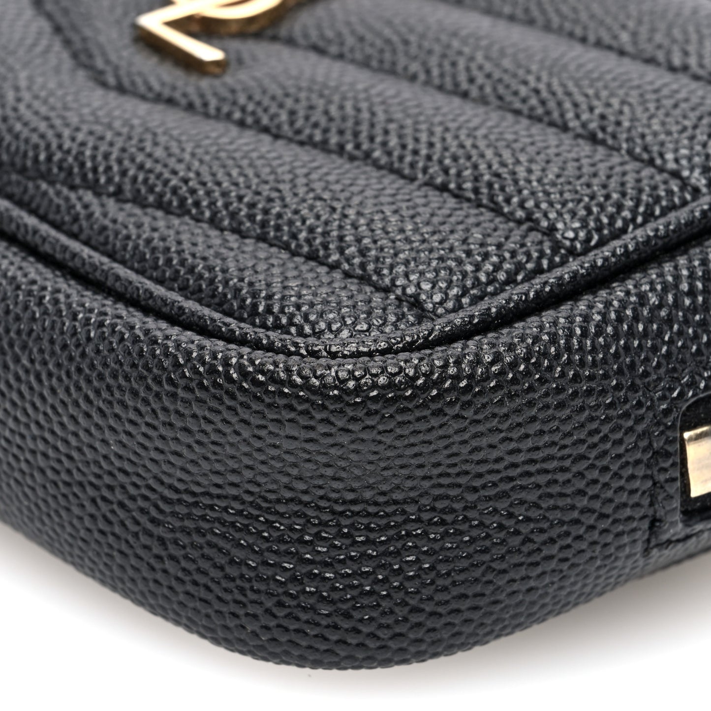 Grain De Poudre Matelasse Monogram Baby Lou Camera Bag Black