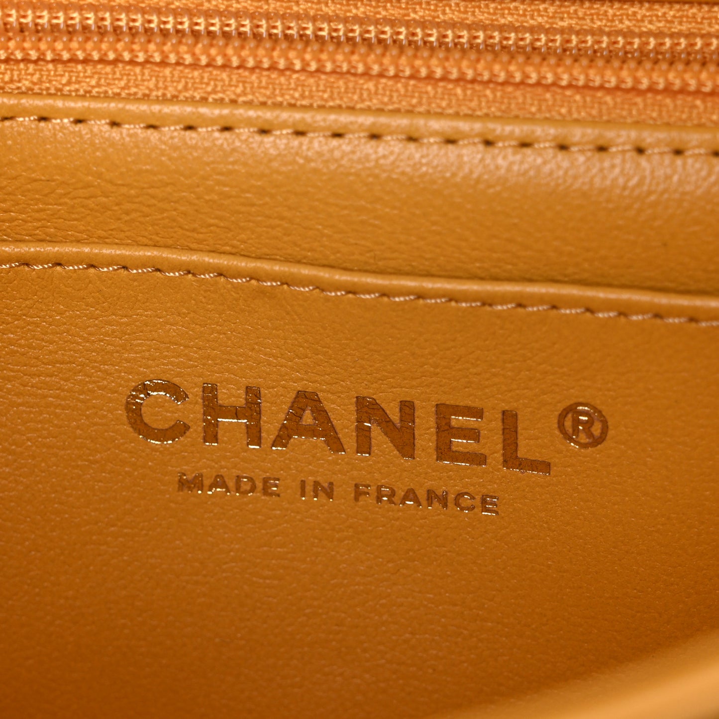 Lambskin Quilted Mini Top Handle Rectangular Flap Yellow