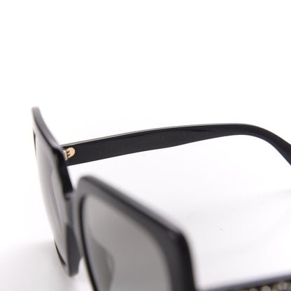 Gucci Crystal Square Frame GG Sunglasses GG0418S Black 6 of 8