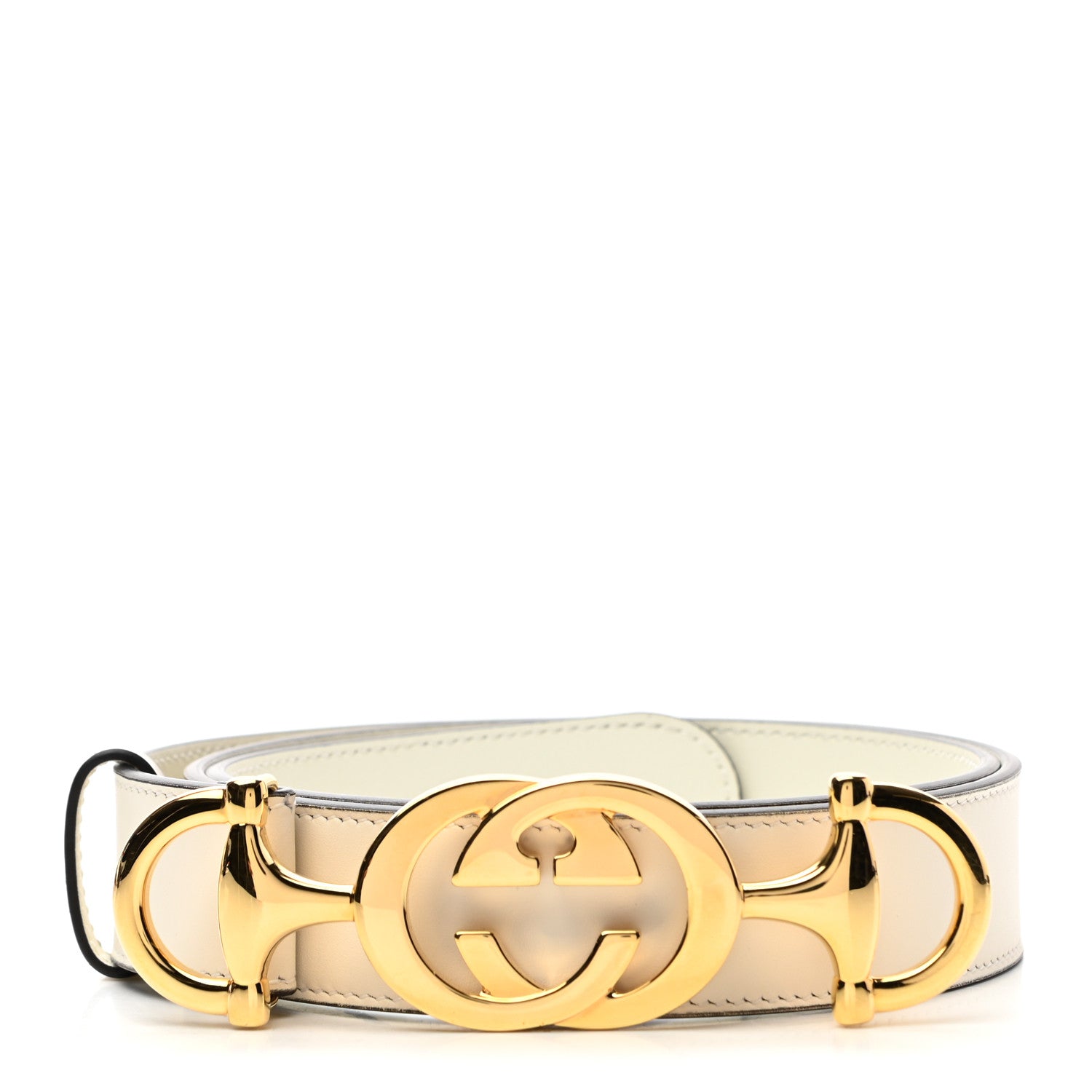 Gucci Moon Calfskin Zumi 30mm Belt 85 34 Off White 1 of 5
