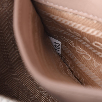 Prada Soft Calfskin Diagramme Crossbody Bag Cipria 7 of 7