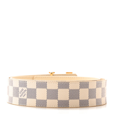 Damier Azur 40MM LV Initiales Belt 90 36