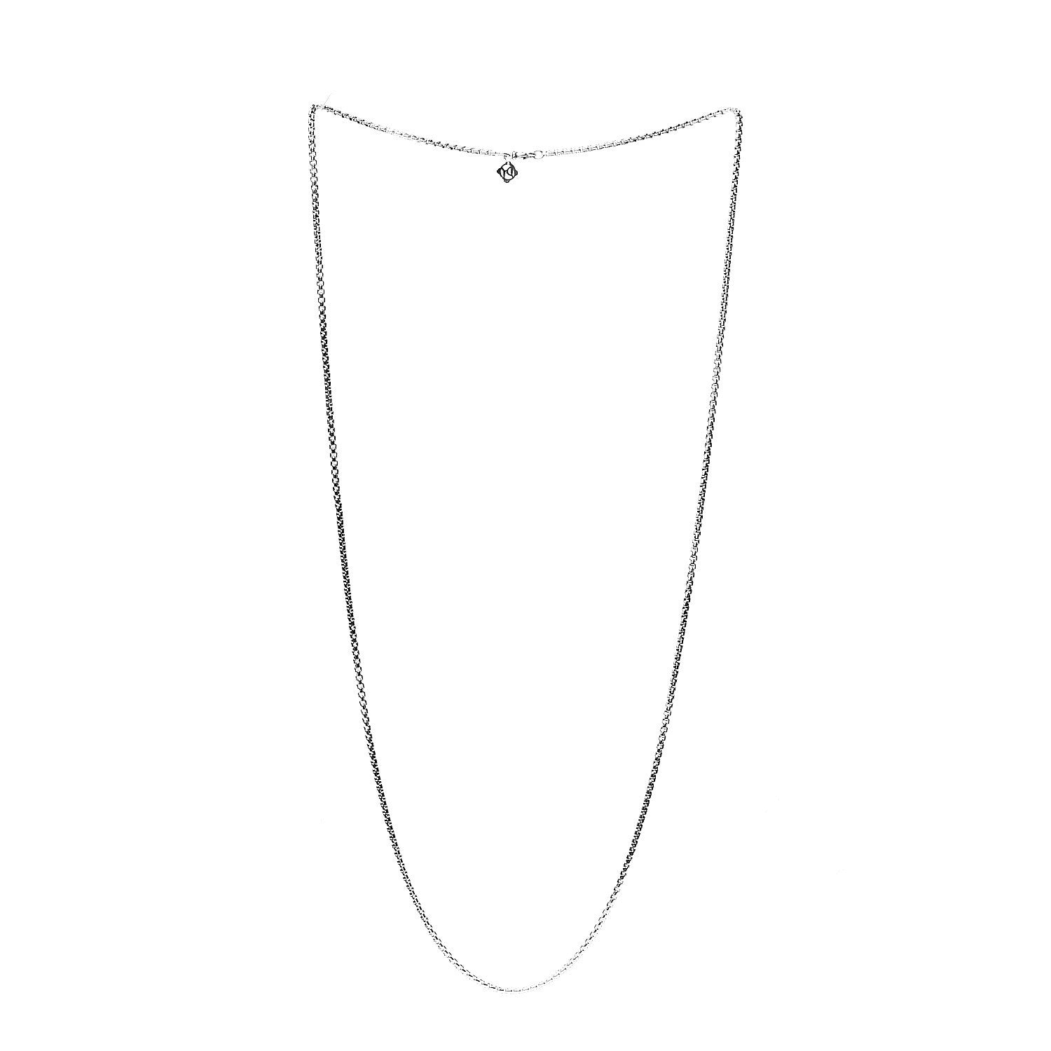 David Yurman Sterling Silver 2.7mm Small Box Chain Necklace 32" 2 of 3