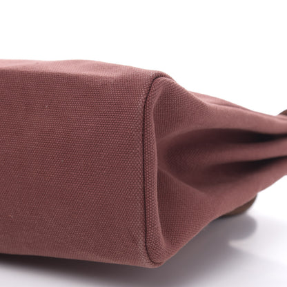 Hermes Toile Calfskin Herbag 39 GM Rouge H 9 of 13