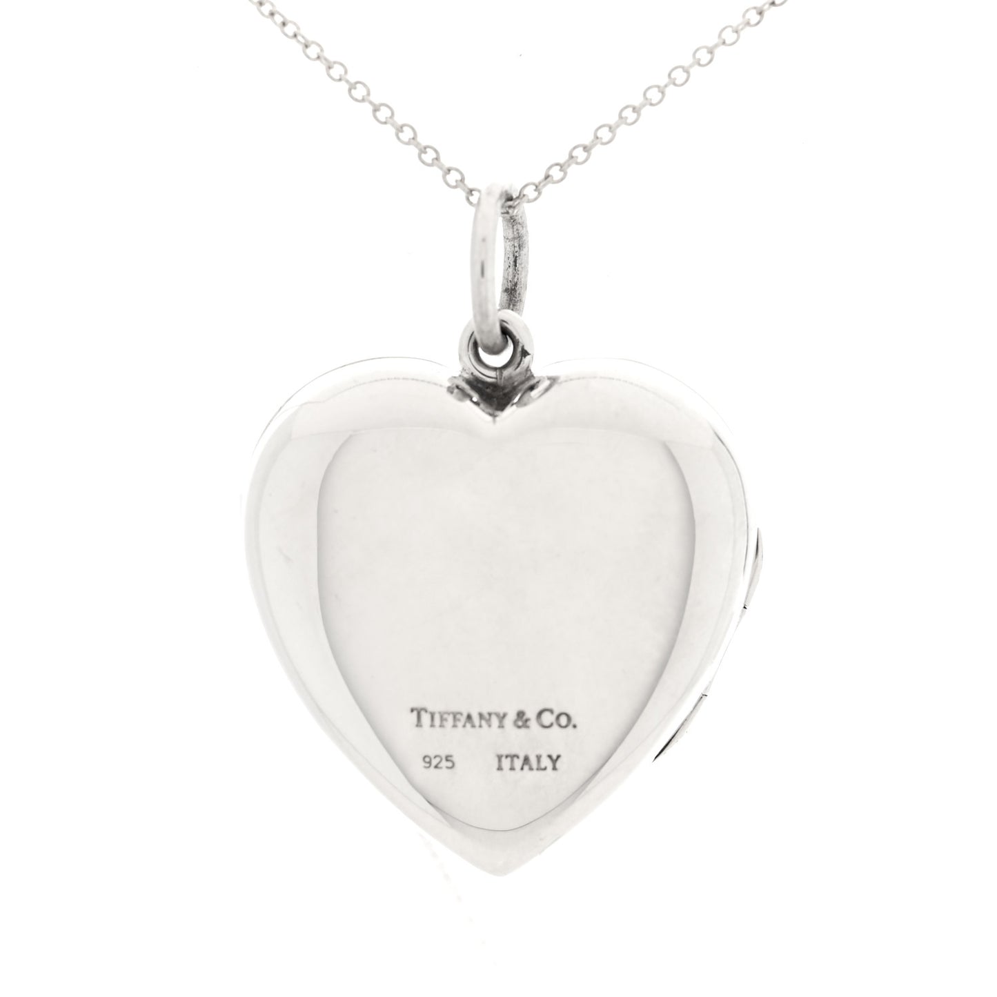Sterling Silver Heart Locket Pendant Necklace