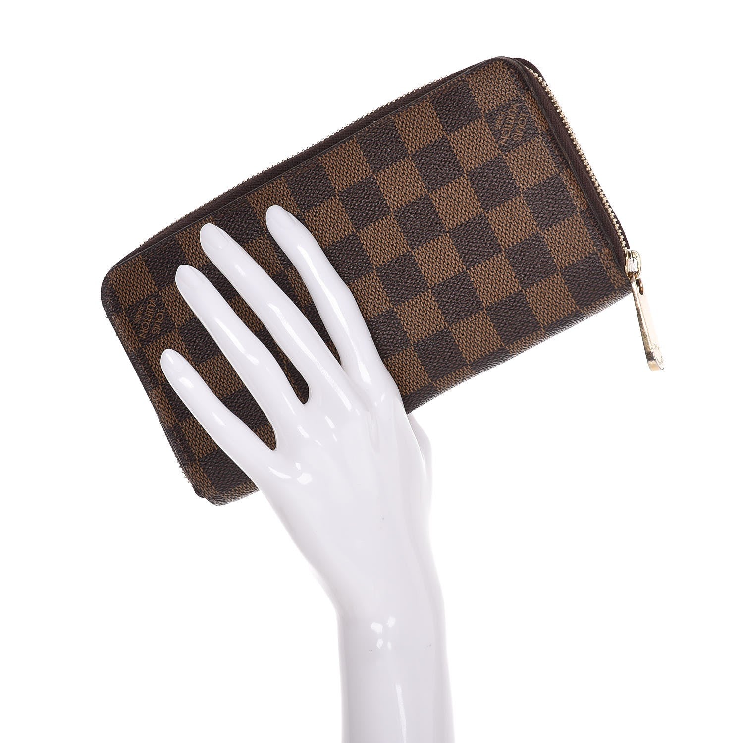 Louis Vuitton Damier Ebene Zippy Compact Wallet 2 of 7