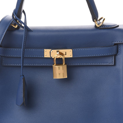 Hermes Swift Kelly Retourne 25 Deep Bleu 8 of 11