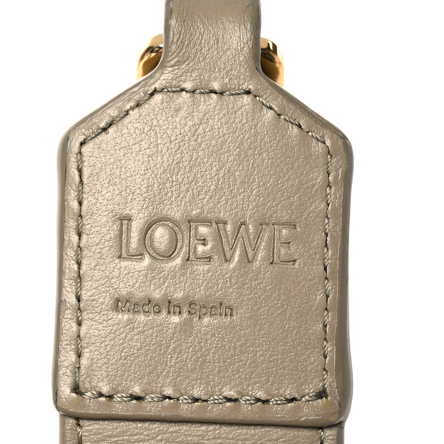 Loewe Satin Calfskin Embossed Anagram Strap Clay Green 3 of 6