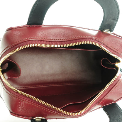 Christian Dior Lambskin Cannage Lily Tote Red Sapphire Blue 5 of 7