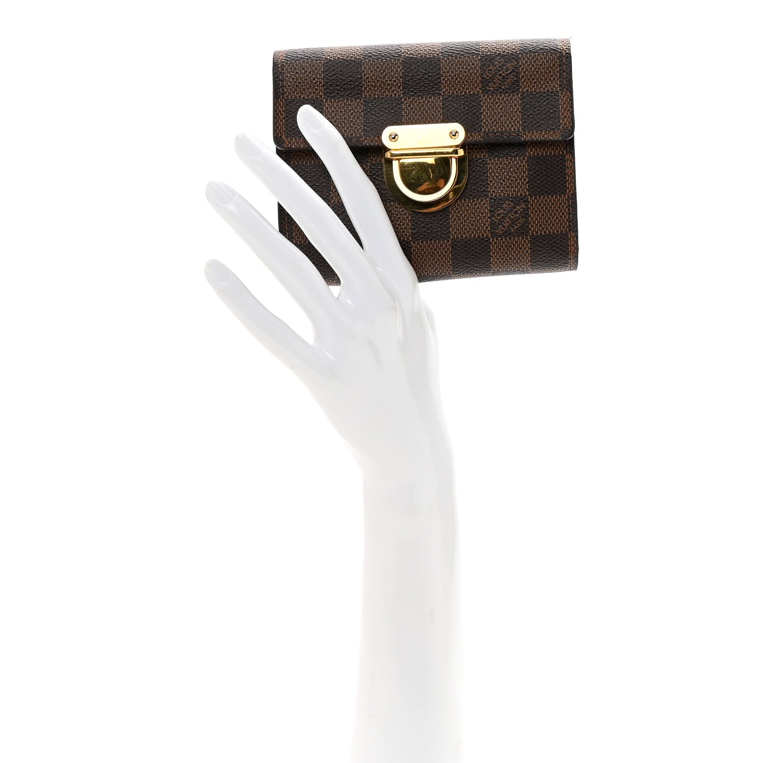 Louis Vuitton Damier Ebene Koala Compact Wallet 2 of 7