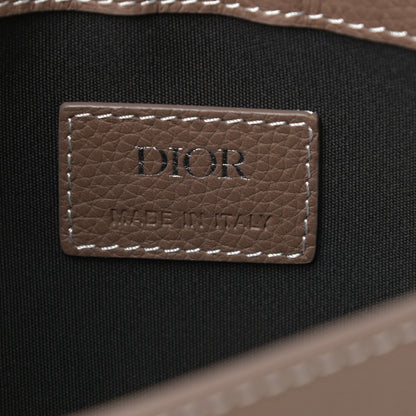 Christian Dior X KAWS Grained Calfskin Saddle Pouch Marron Multicolor 6 of 13