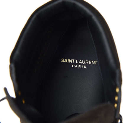 Saint Laurent Suede Mens Soho SL/01H High Top Sneakers 43.5 Haunting Green 7 of 9