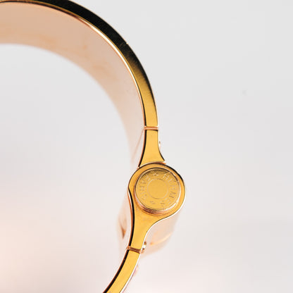 Hermes Enamel Printed Wide Hinged Bracelet 5 of 7