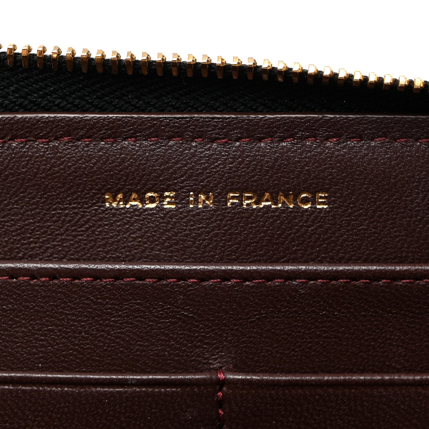Lambskin Quilted Large Gusset Zip Around Wallet Black