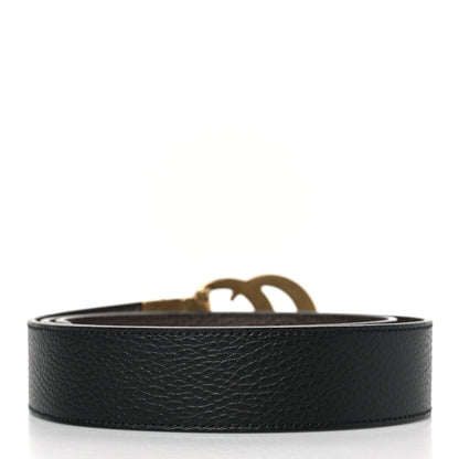 Gucci Dollar Calfskin Double G Reversible 37mm Belt 100 40 Black New Acero 3 of 7