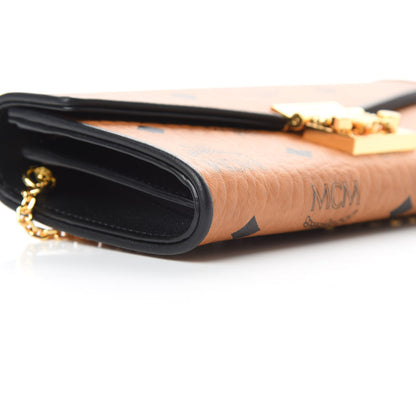 MCM Visetos Large Patricia Wallet On Chain Cognac 9 of 11