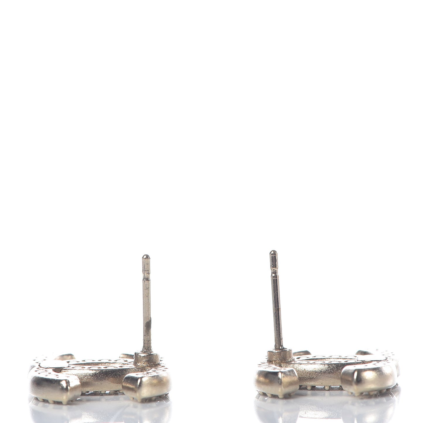 Crystal Mini CC Earrings Gold