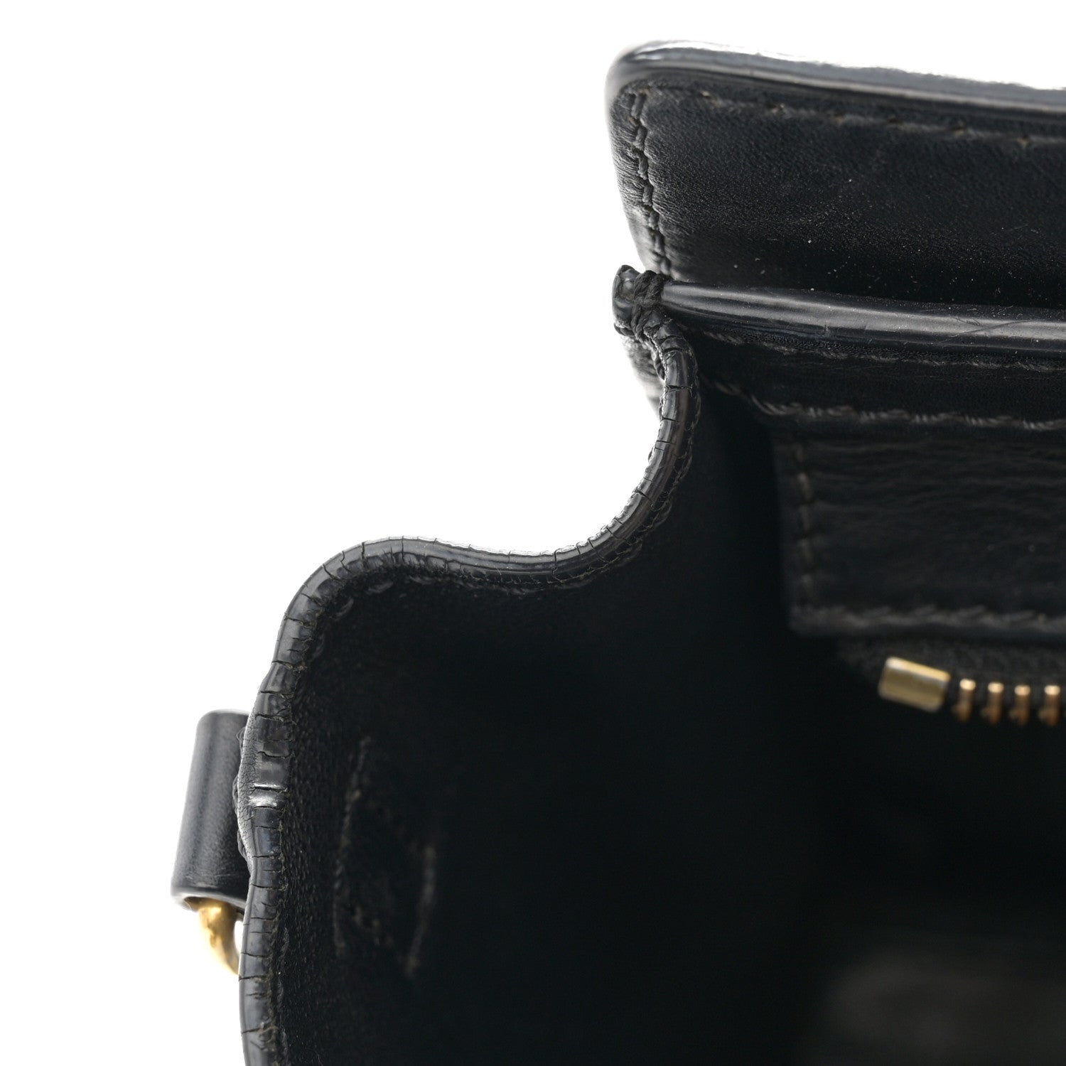 Celine Smooth Calfskin Nano Luggage Black 12 of 13