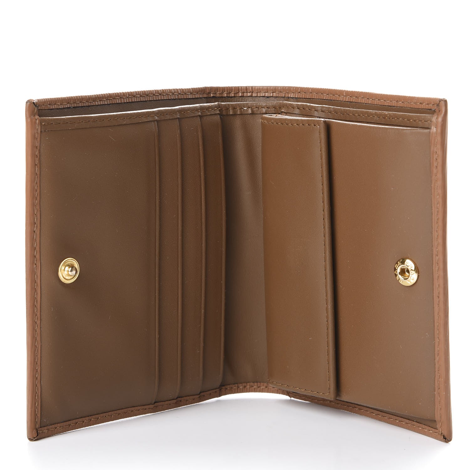 Prada Vitello Move Bi-Fold Wallet Caramel 4 of 7