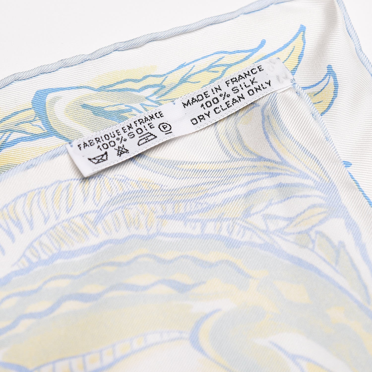Hermes Silk Clovis Crocodile Pocket Square 3 of 4