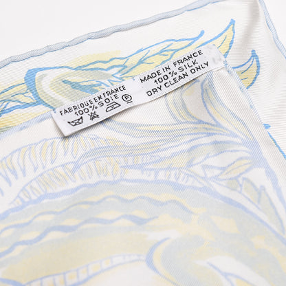 Hermes Silk Clovis Crocodile Pocket Square 3 of 4