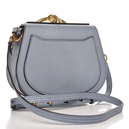 Chloe Calfskin Suede Small Nile Bracelet Bag Washed Blue 3 of 7