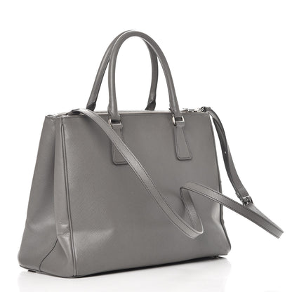 Prada Saffiano Medium Galleria Double Zip Tote Marmo 4 of 12