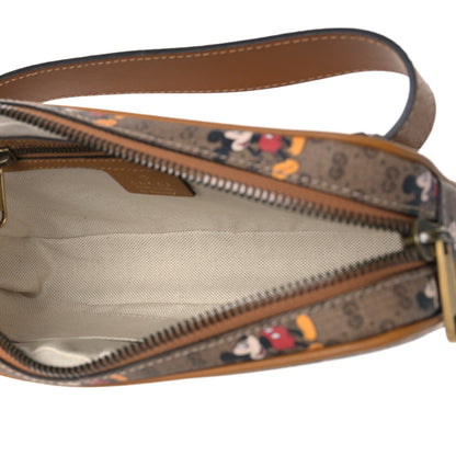 Gucci X DISNEY Mini Vintage GG Supreme Monogram Mickey Mouse Small Belt Bag 90 36 Beige Vintage Sun Oil 5 of 9
