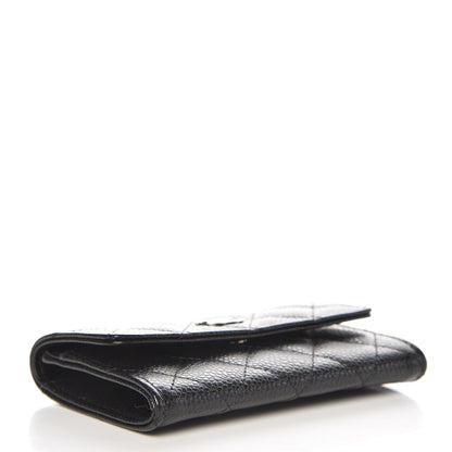 Chanel Caviar Quilted Flap Card Holder Black 4 of 9