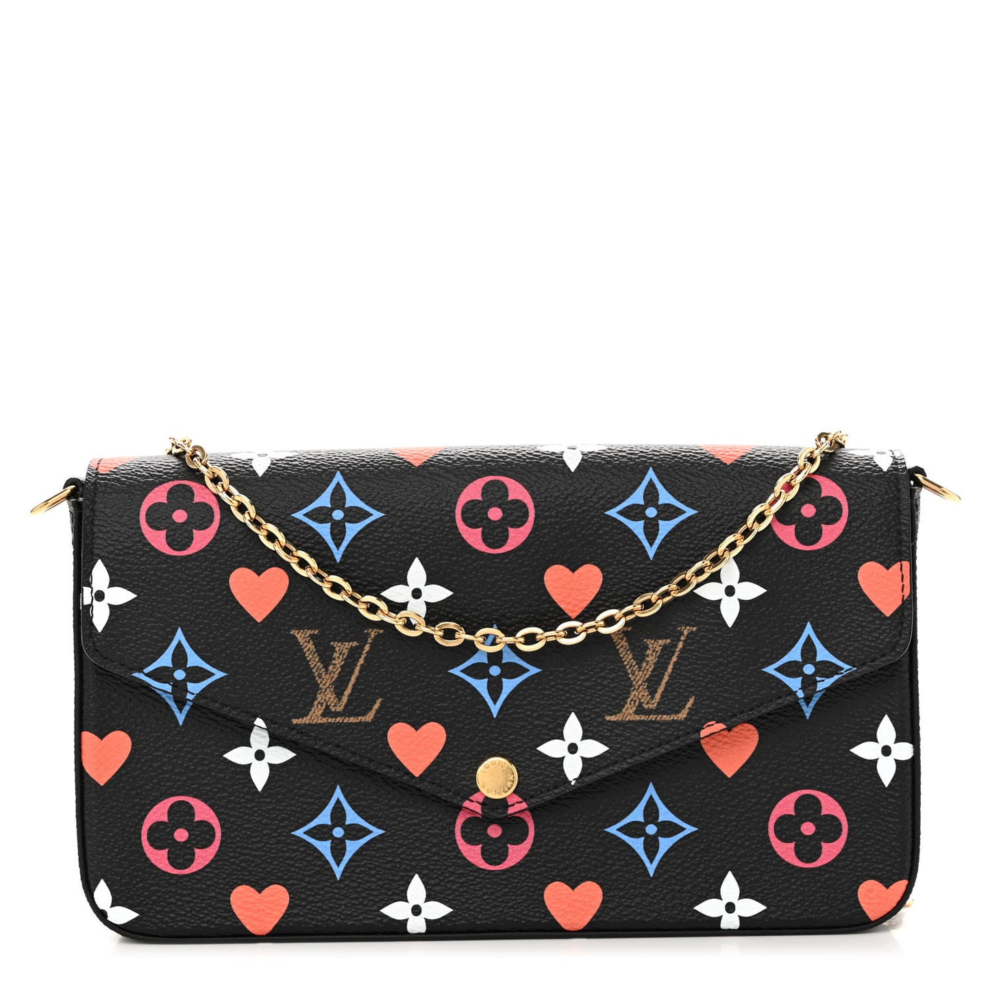 Game On Felicie Chain Wallet Black