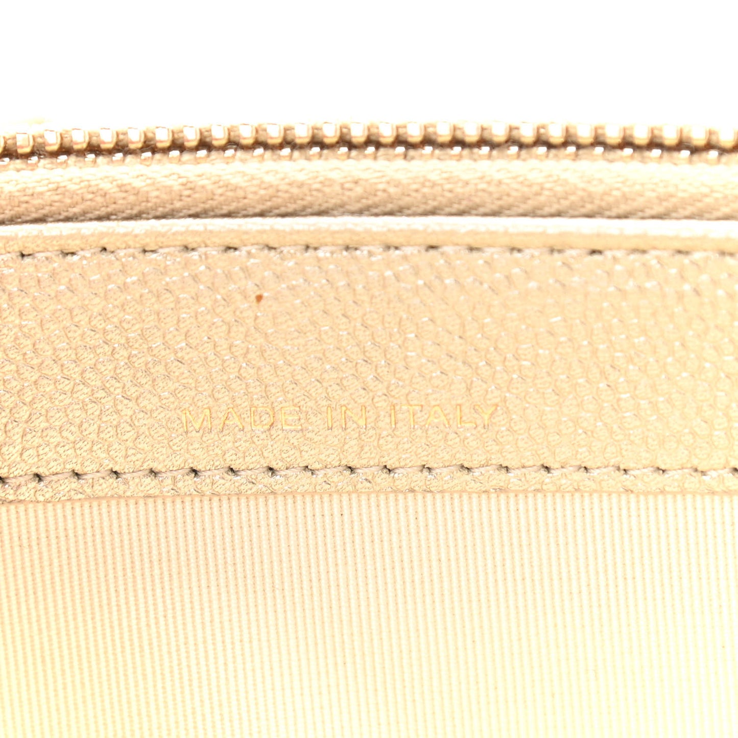 Metallic Caviar Quilted Small Clutch With Chain Gold