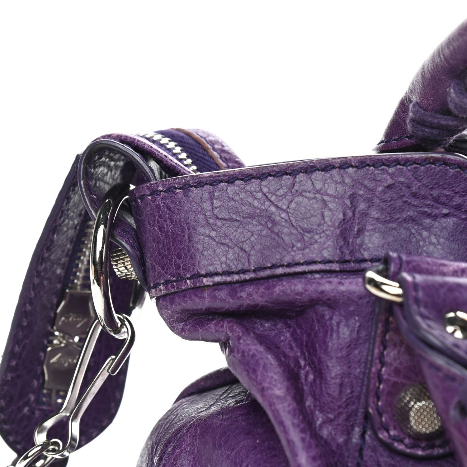 Balenciaga Agneau Giant 12 Silver Hardware Town Dark Violet 8 of 10