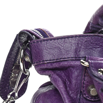 Balenciaga Agneau Giant 12 Silver Hardware Town Dark Violet 8 of 10