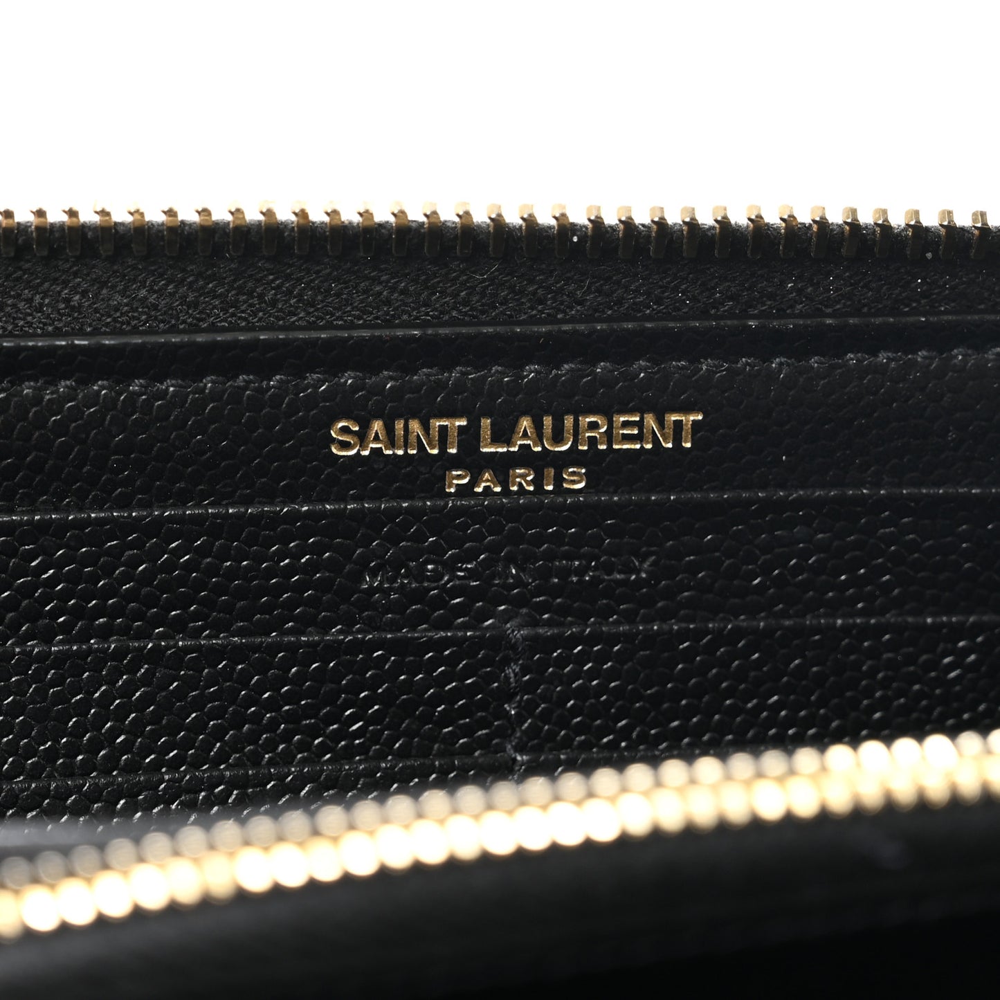 Grain De Poudre Matelasse Chevron Monogram Zip Around Wallet Black