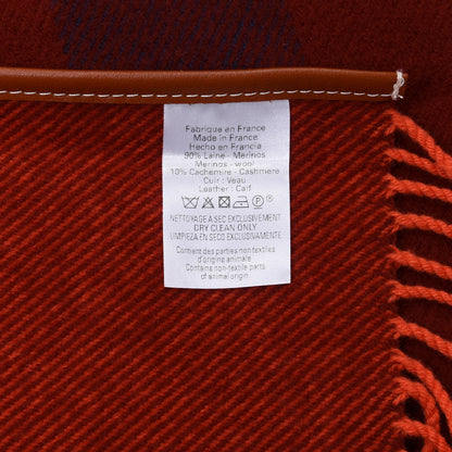 Hermes Merino Wool Cashmere Rocabar Poncho Rouge H 5 of 5