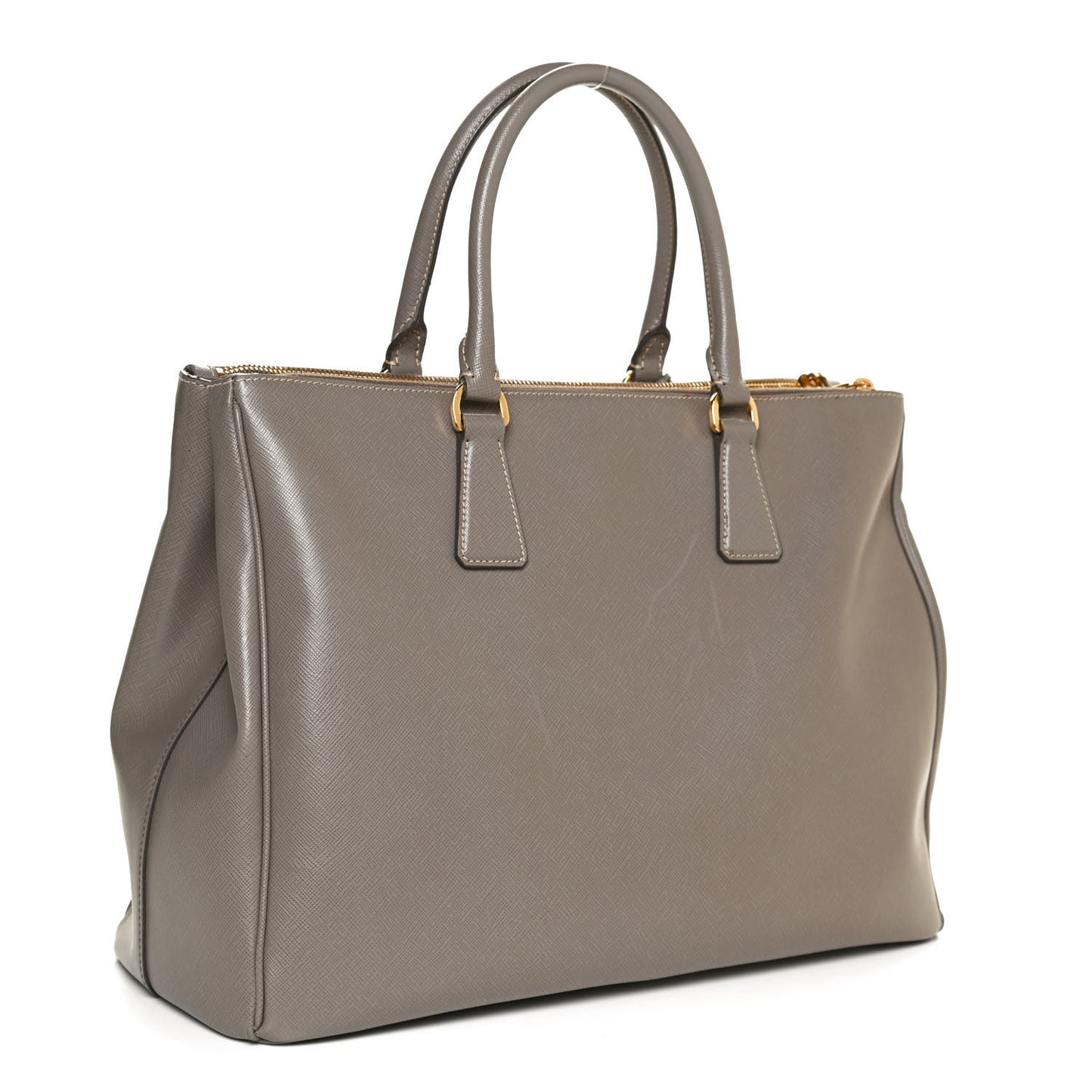 Saffiano Medium Galleria Double Zip Tote Argilla