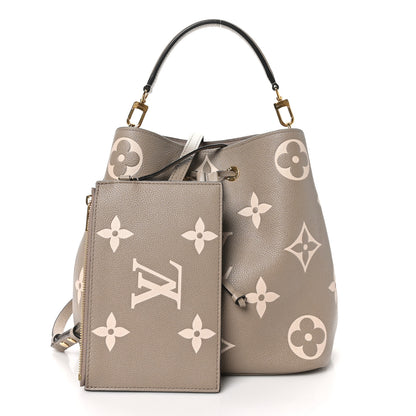 Louis Vuitton Empreinte Monogram Giant Neonoe MM Tourterelle Creme 3 of 10