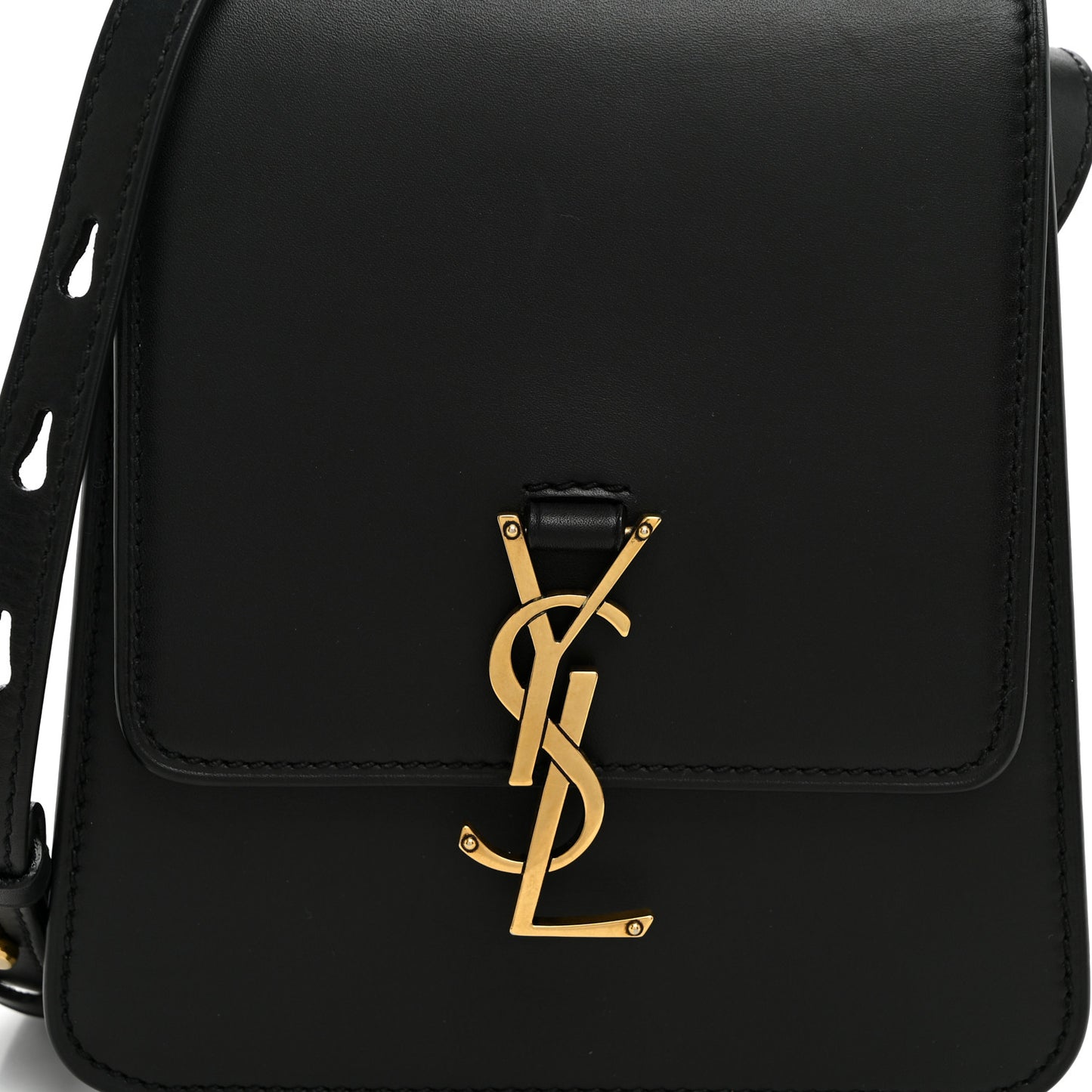 Smooth Calfskin North South Kaia Satchel Black