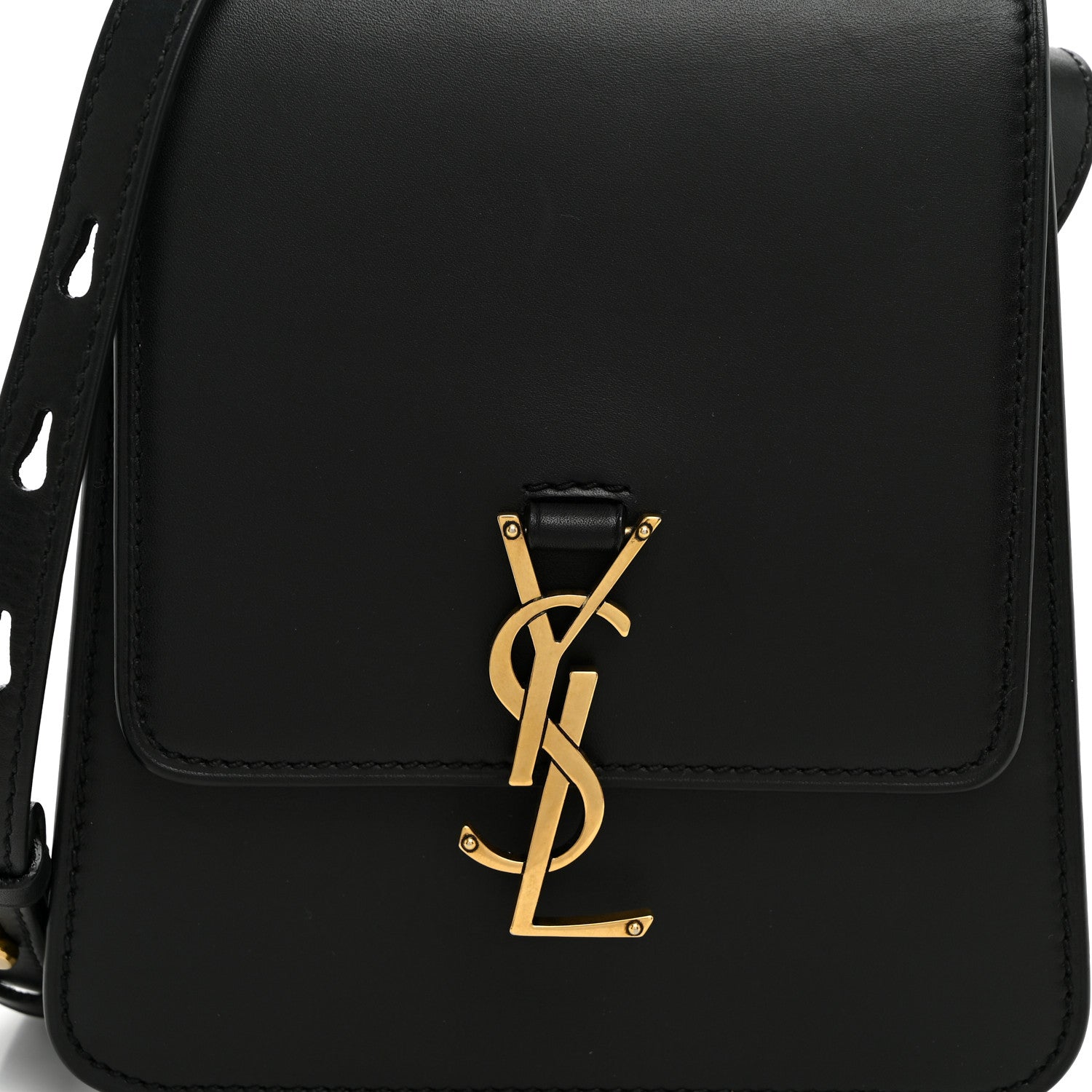 Saint Laurent Smooth Calfskin North South Kaia Satchel Black 7 of 10
