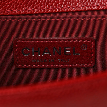 Chanel Caviar Quilted Small Boy Flap Red 6 of 9