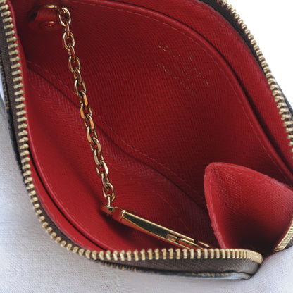 Louis Vuitton Damier Ebene Complice Trunks and Bags Key Pouch Red 4 of 6