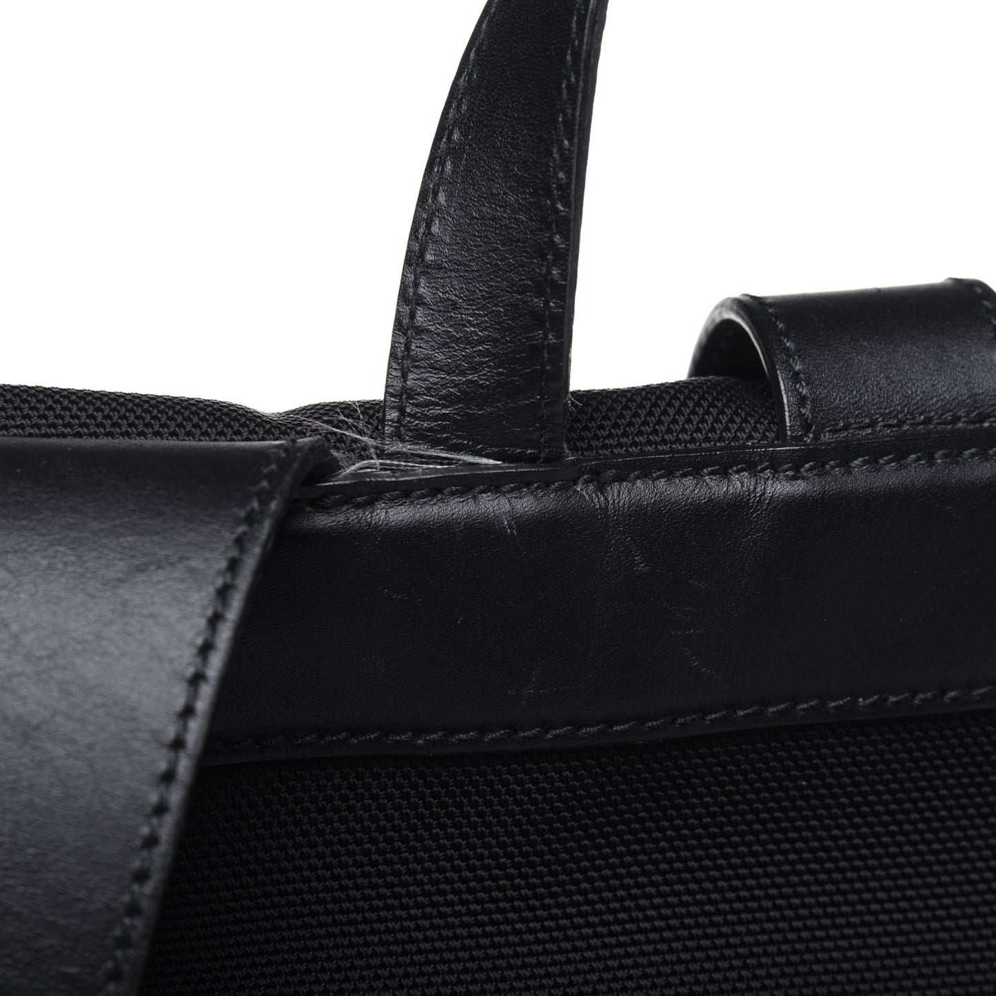 Techno Canvas Web Single Buckle Backpack Black