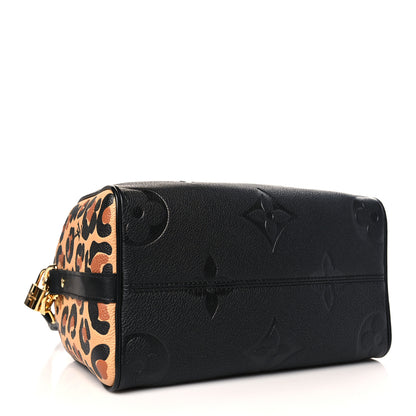 Louis Vuitton Empreinte Monogram Giant Wild At Heart Speedy Bandouliere 25 Black 4 of 8