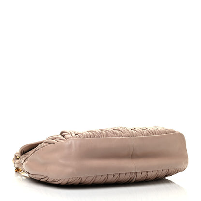 Miu Miu Nappa Matelasse Coffer Hobo Cammeo 3 of 8