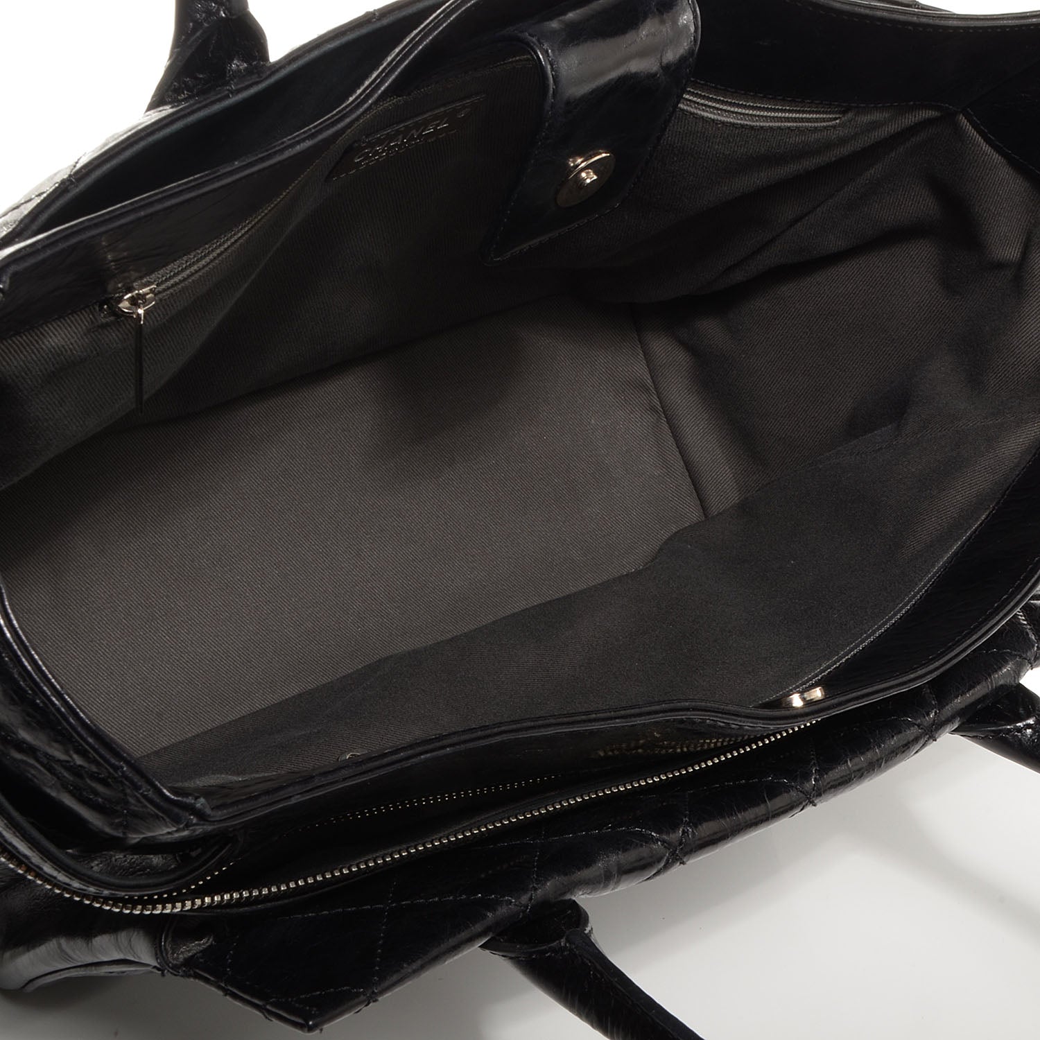 Chanel Glazed Calfskin New Portobello Large Tote Black 5 of 8
